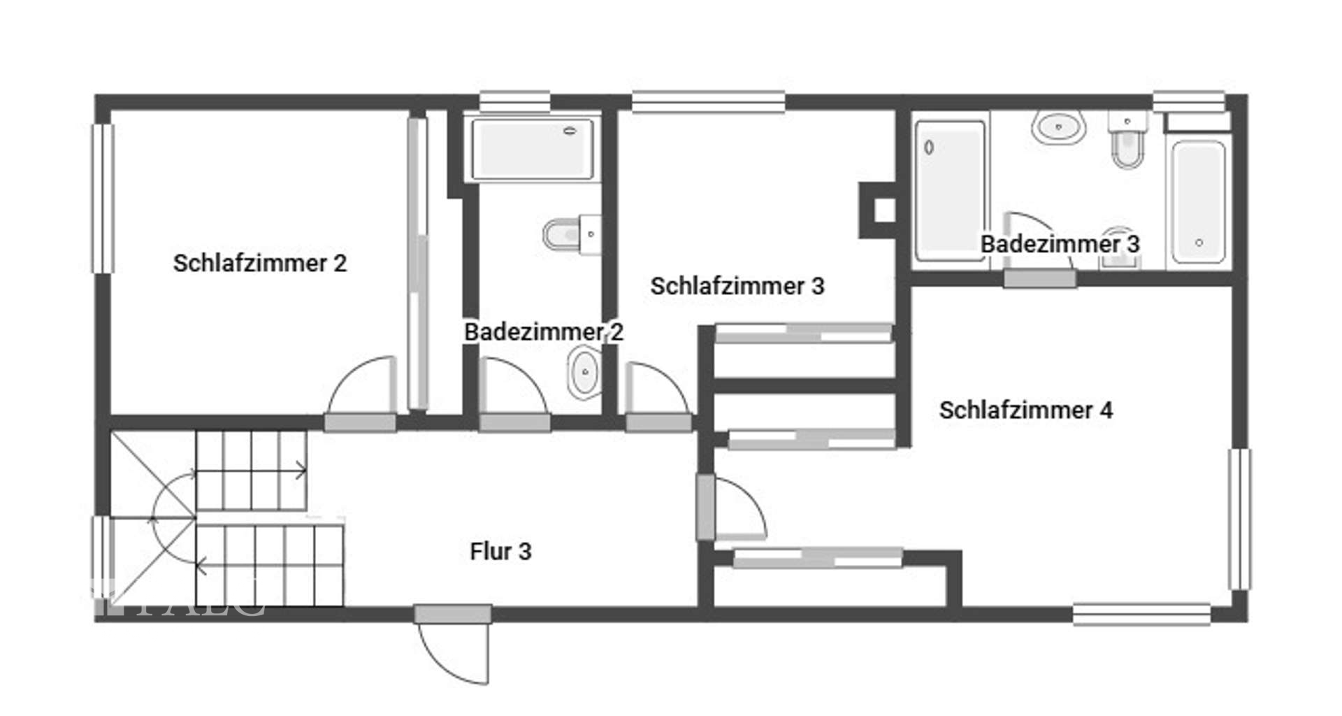 Grundriss Obergeschoss